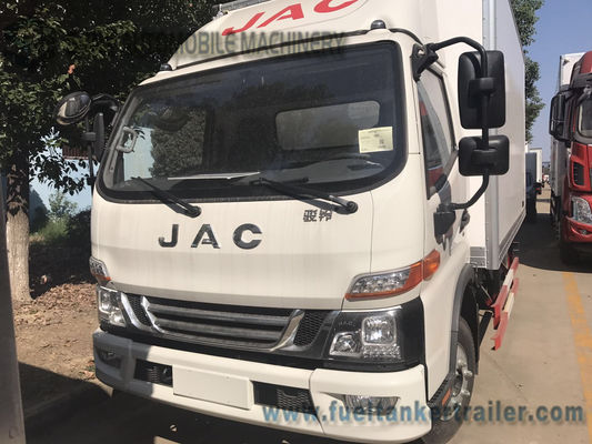 1-4 Ton  JAC 4x2 Light Refrigerator Van Truck / Dry Box Van Cargo Truck 3308 Mm Wheel Base
